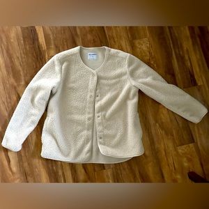 Old Navy Sherpa Collarless Jacket